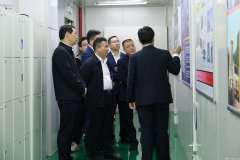 宜春市电子信息产业链招商小分队莅临扬州煜城冷藏运输服务有限公司参观调研